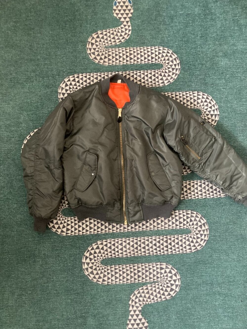 Rothco MA-1 Flight Jacket. Size Small. Olive Green.